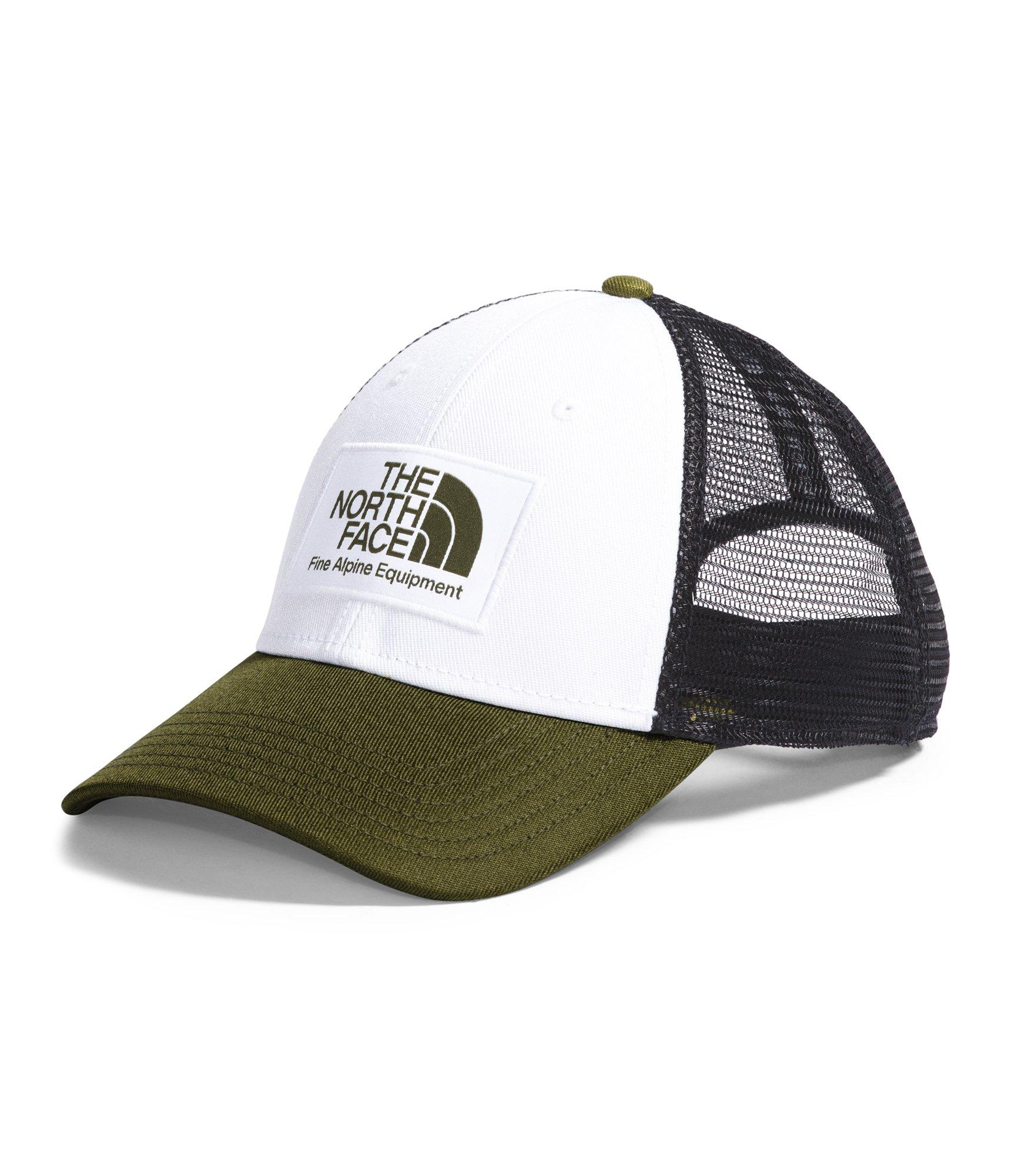 The North Face Adult Mudder Trucker Hat-Olive/White/Black